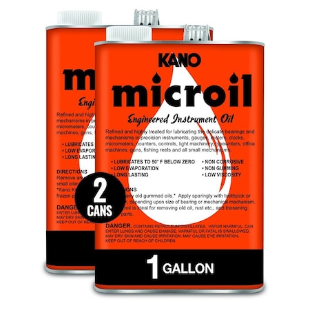 Kroil Microil 1 Gallon High-Grade Precision Instrument Oil, 2PK AZMC011C2